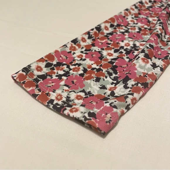 Zara Floral Long Sleeve Dress with Cut Outs Size Large - Picture 14 of 16